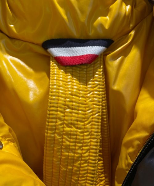 MONCLER（モンクレール）MONCLER (モンクレール) DERVAUX GIUBBOTTO ブラック×イエロー サイズ:1の古着・服飾アイテム