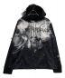 VALENTINO（ヴァレンティノ）の古着「SPACE PRINT HALF-ZIP HOODIE 」｜ブラック