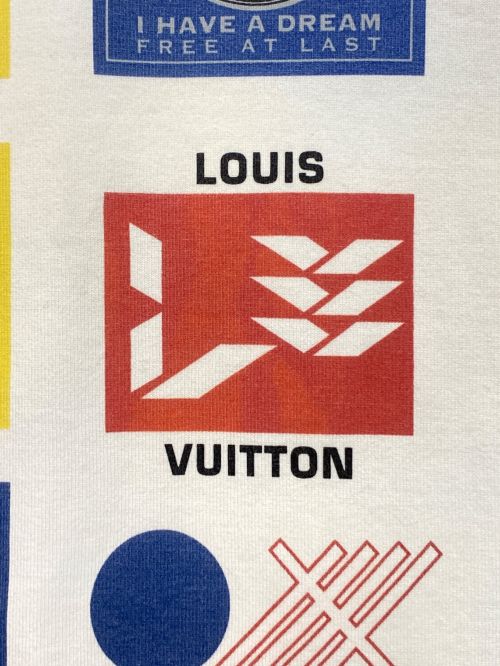 LOUIS VUITTON（ルイ ヴィトン）LOUIS VUITTON (ルイ ヴィトン) All over Logos Printed Tee ホワイト サイズ:Sの古着・服飾アイテム