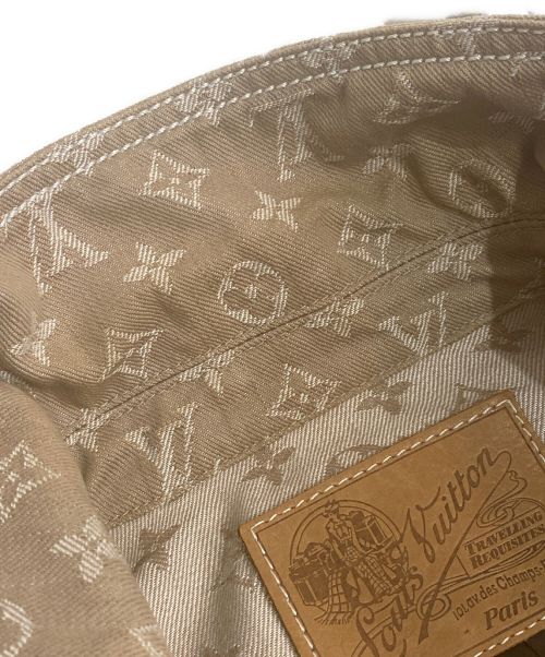 LOUIS VUITTON（ルイ ヴィトン）LOUIS VUITTON (ルイ ヴィトン) モノグラムデニムライダースジャケット ブラウン サイズ:36の古着・服飾アイテム