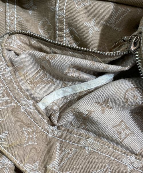 LOUIS VUITTON（ルイ ヴィトン）LOUIS VUITTON (ルイ ヴィトン) モノグラムデニムライダースジャケット ブラウン サイズ:36の古着・服飾アイテム