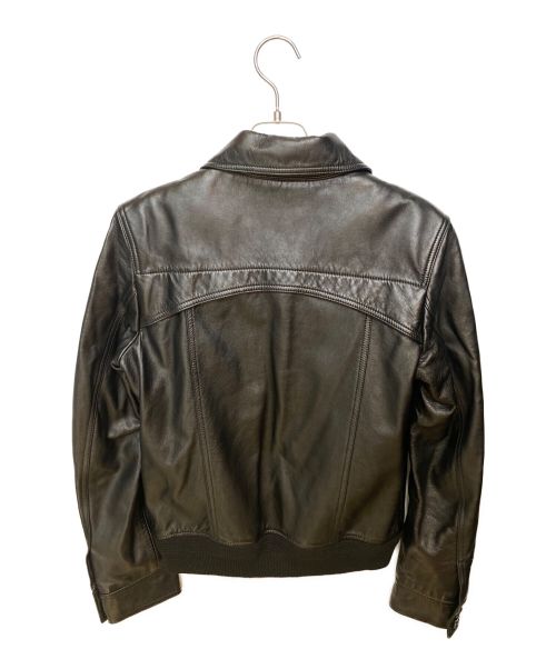 Saint Laurent Paris（サンローランパリ）Saint Laurent Paris (サンローランパリ) ラムスキンジップアップジャケット ブラック サイズ:42の古着・服飾アイテム
