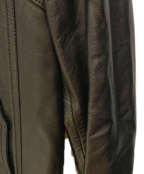 Saint Laurent Paris（サンローランパリ）Saint Laurent Paris (サンローランパリ) ラムスキンジップアップジャケット ブラック サイズ:42の古着・服飾アイテム