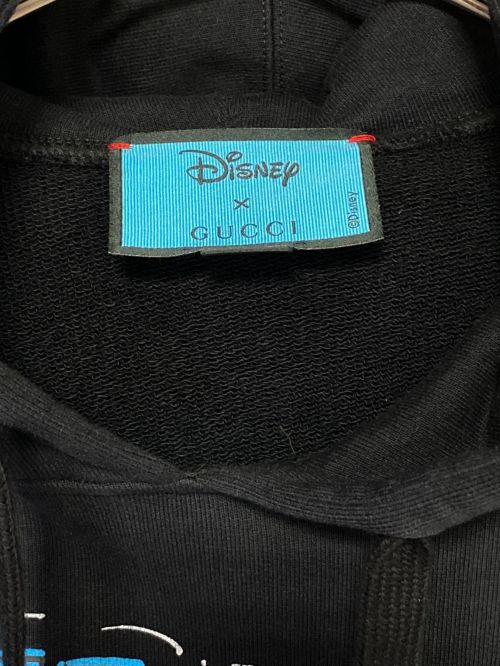 GUCCI（グッチ）GUCCI (グッチ) DISNEY (ディズニー) DONALD DUCK Hoodie ブラック サイズ:Lの古着・服飾アイテム