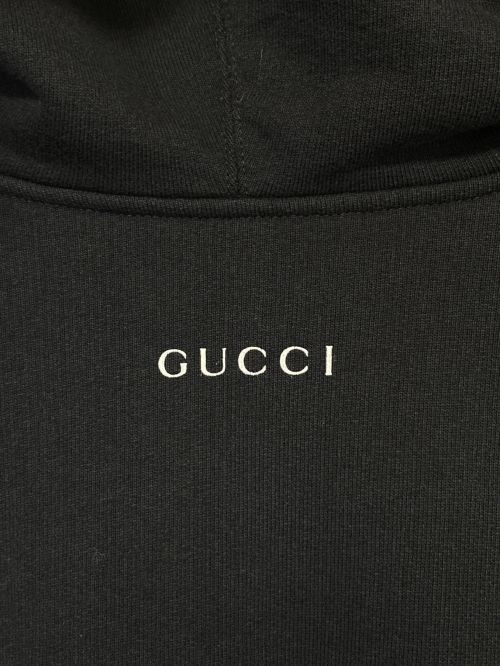 GUCCI（グッチ）GUCCI (グッチ) DISNEY (ディズニー) DONALD DUCK Hoodie ブラック サイズ:Lの古着・服飾アイテム
