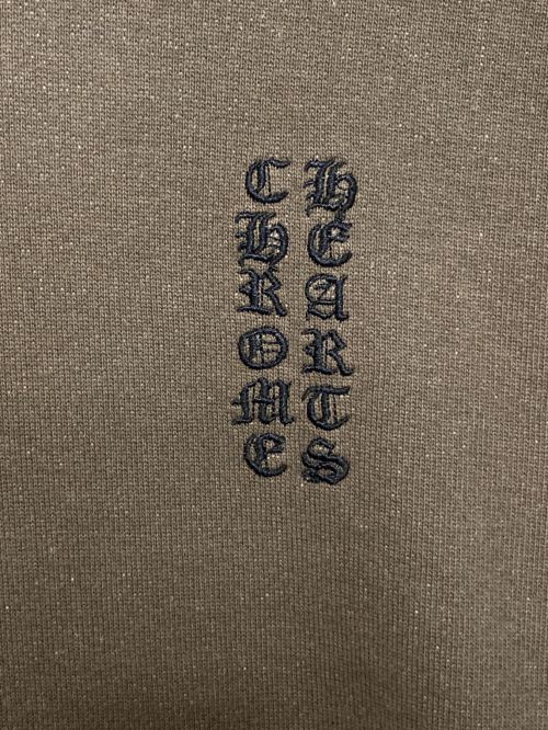 CHROME HEARTS（クロムハーツ）CHROME HEARTS (クロムハーツ) Y NOT ダガー刺繍 プルオーバーパーカー ブラウン サイズ:Sの古着・服飾アイテム