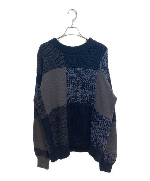 sacai（サカイ）sacai (サカイ) バッファローチェックニット ブラック サイズ:2の古着・服飾アイテム