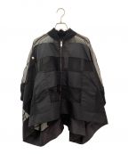 sacaiサカイ）の古着「Nylon Twill×Chiffon Blouson」｜ブラック