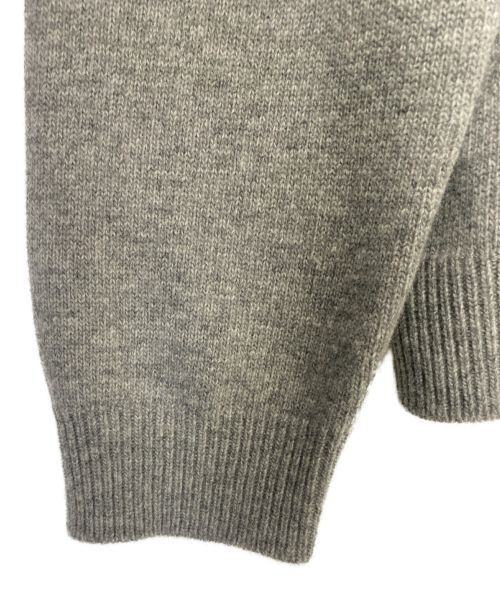 LOUIS VUITTON（ルイ ヴィトン）LOUIS VUITTON (ルイ ヴィトン) タイガーインタルシア刺繍ニット グレー サイズ:XLの古着・服飾アイテム