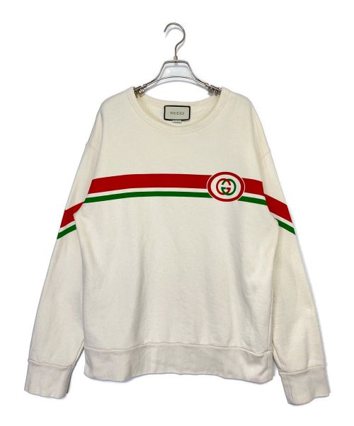 GUCCI（グッチ）GUCCI (グッチ) interlocking G sweat アイボリー サイズ:Mの古着・服飾アイテム
