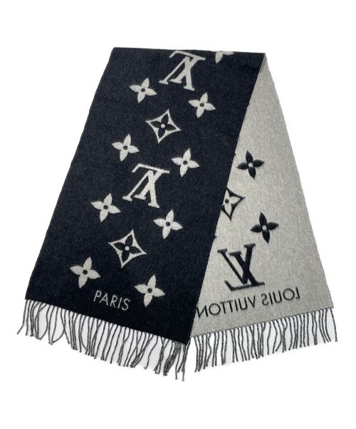 LOUIS VUITTON（ルイ ヴィトン）LOUIS VUITTON (ルイ ヴィトン) マフラー ・レイキャビック ノワールの古着・服飾アイテム