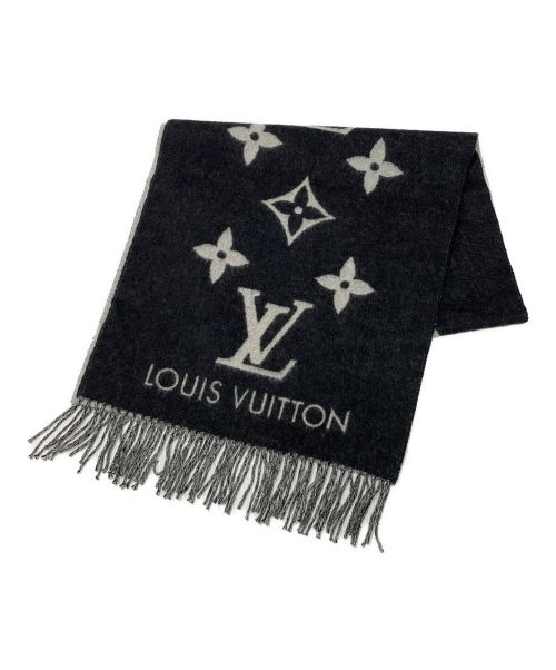 LOUIS VUITTON（ルイ ヴィトン）LOUIS VUITTON (ルイ ヴィトン) マフラー ・レイキャビック ノワールの古着・服飾アイテム