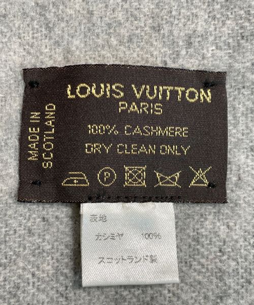LOUIS VUITTON（ルイ ヴィトン）LOUIS VUITTON (ルイ ヴィトン) マフラー ・レイキャビック ノワールの古着・服飾アイテム