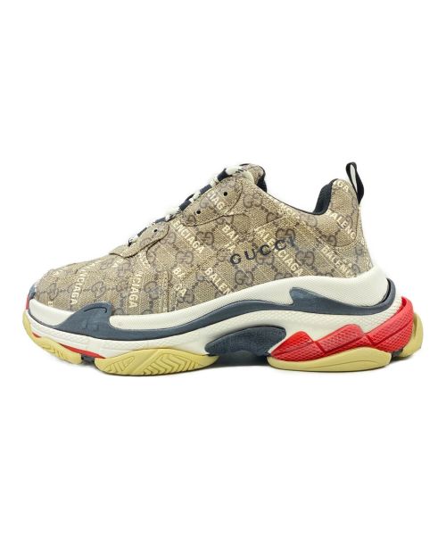BALENCIAGA（バレンシアガ）BALENCIAGA (バレンシアガ) GUCCI (グッチ) The Hacker Project Triple S ブラウン サイズ:42の古着・服飾アイテム