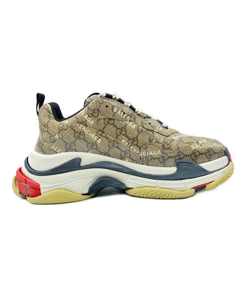 BALENCIAGA（バレンシアガ）BALENCIAGA (バレンシアガ) GUCCI (グッチ) The Hacker Project Triple S ブラウン サイズ:42の古着・服飾アイテム