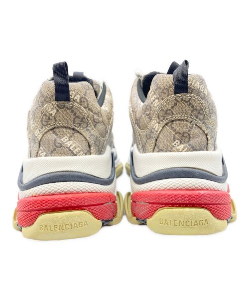 BALENCIAGA（バレンシアガ）BALENCIAGA (バレンシアガ) GUCCI (グッチ) The Hacker Project Triple S ブラウン サイズ:42の古着・服飾アイテム