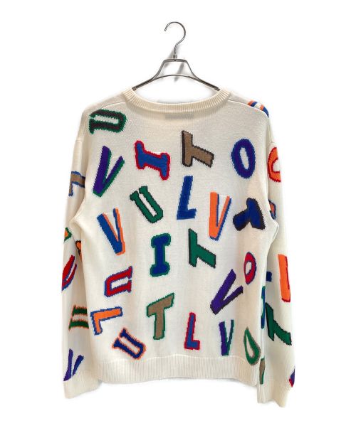 LOUIS VUITTON（ルイ ヴィトン）LOUIS VUITTON (ルイ ヴィトン) NBA (エヌビーエー) コラボレタークルーネックニット アイボリー サイズ:4Lの古着・服飾アイテム