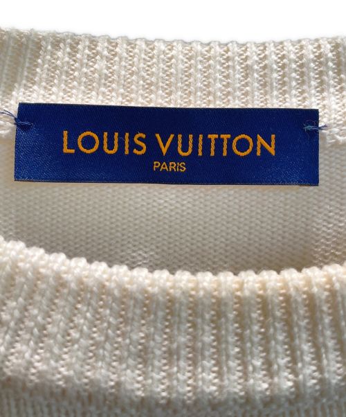 LOUIS VUITTON（ルイ ヴィトン）LOUIS VUITTON (ルイ ヴィトン) NBA (エヌビーエー) コラボレタークルーネックニット アイボリー サイズ:4Lの古着・服飾アイテム