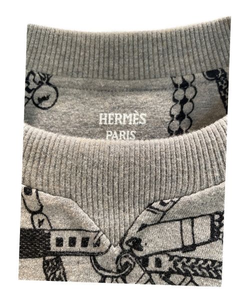 HERMES（エルメス）HERMES (エルメス) Tresor de Medor スウェットシャツドレス グレー サイズ:Ｓの古着・服飾アイテム