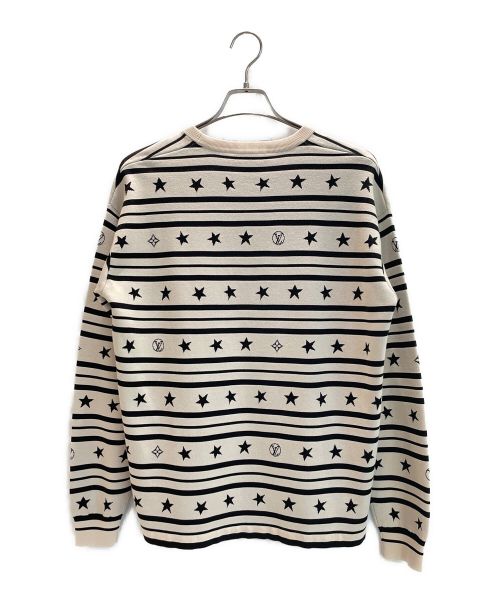 LOUIS VUITTON（ルイ ヴィトン）LOUIS VUITTON (ルイ ヴィトン) サマースターダストプルオーバー ブラック×ホワイト サイズ:Ｍの古着・服飾アイテム