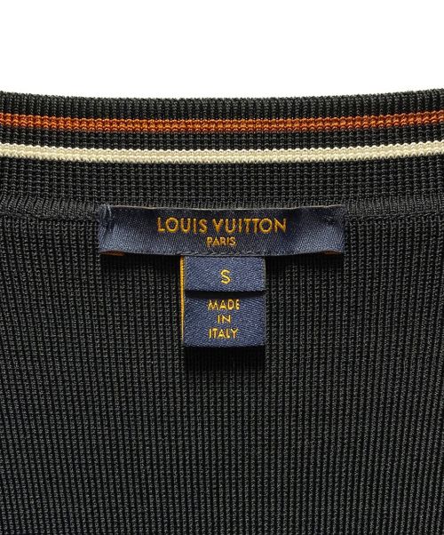 LOUIS VUITTON（ルイ ヴィトン）LOUIS VUITTON (ルイ ヴィトン) ツイード切替カーディガン ブラック サイズ:Sの古着・服飾アイテム