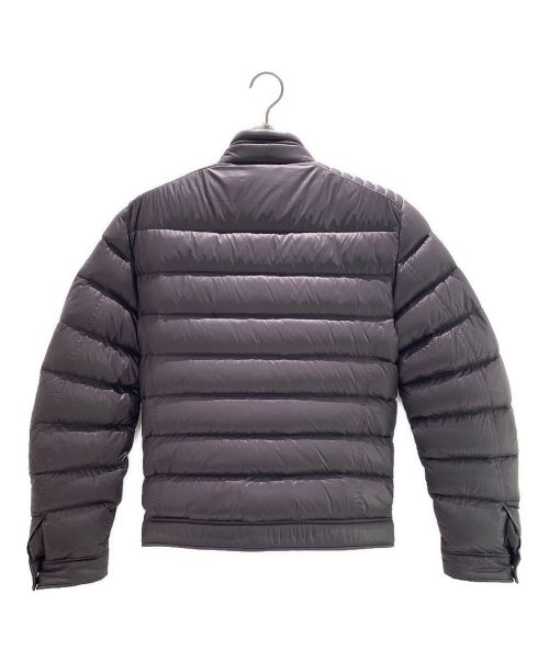 PRADA（プラダ）PRADA (プラダ) NYLON LUCIDバイカーダウンジャケット パープルグレー サイズ:44の古着・服飾アイテム