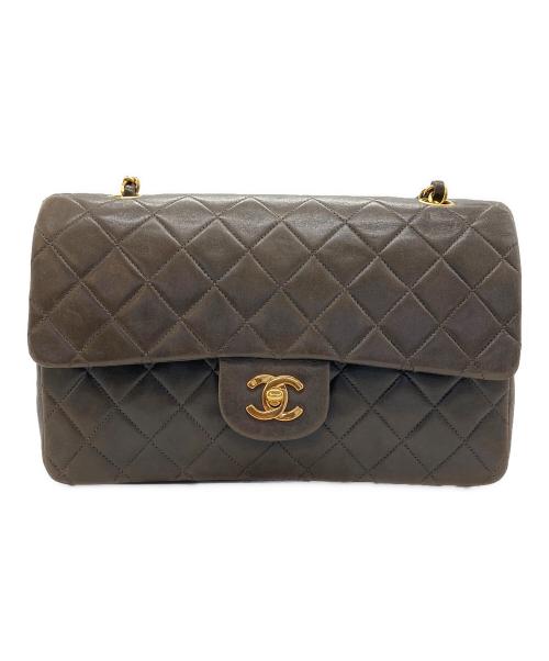 CHANEL（シャネル）CHANEL (シャネル) Wフラップ25 チェーンショルダーバッグ ブラックの古着・服飾アイテム