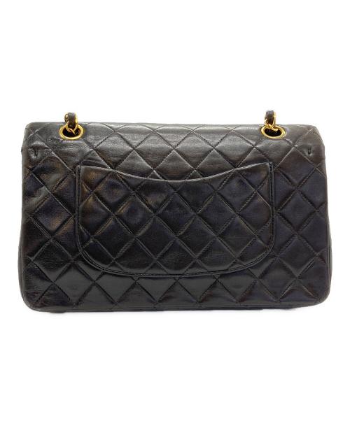CHANEL（シャネル）CHANEL (シャネル) Wフラップ25 チェーンショルダーバッグ ブラックの古着・服飾アイテム