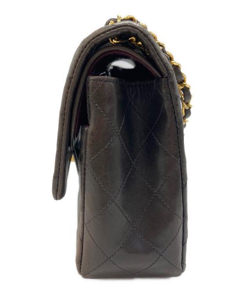 CHANEL（シャネル）CHANEL (シャネル) Wフラップ25 チェーンショルダーバッグ ブラックの古着・服飾アイテム