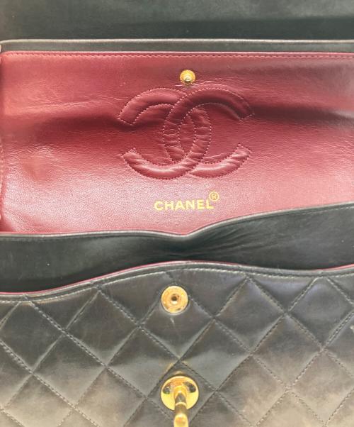 CHANEL（シャネル）CHANEL (シャネル) Wフラップ25 チェーンショルダーバッグ ブラックの古着・服飾アイテム