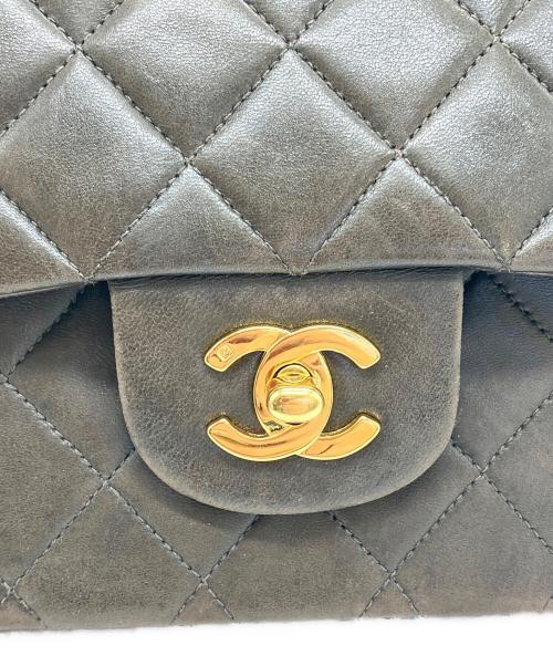 CHANEL（シャネル）CHANEL (シャネル) Wフラップ25 チェーンショルダーバッグ ブラックの古着・服飾アイテム