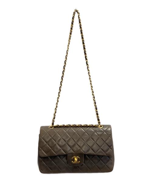 CHANEL（シャネル）CHANEL (シャネル) Wフラップ25 チェーンショルダーバッグ ブラックの古着・服飾アイテム