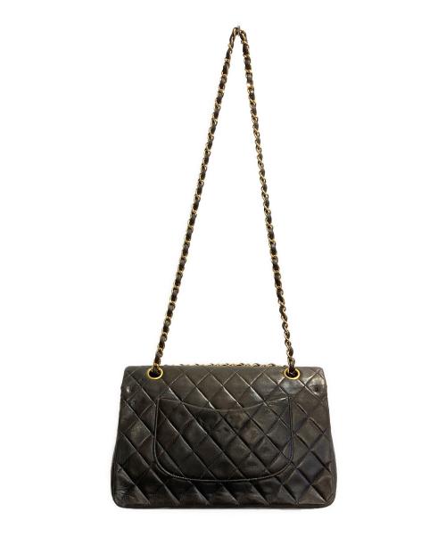 CHANEL（シャネル）CHANEL (シャネル) Wフラップ25 チェーンショルダーバッグ ブラックの古着・服飾アイテム