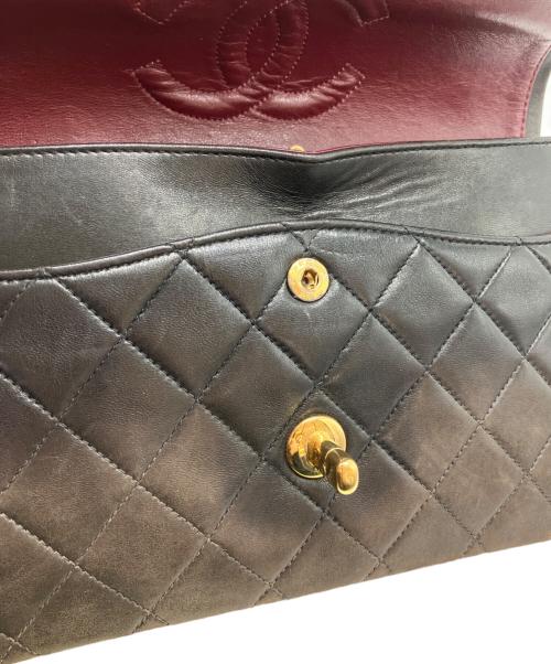 CHANEL（シャネル）CHANEL (シャネル) Wフラップ25 チェーンショルダーバッグ ブラックの古着・服飾アイテム
