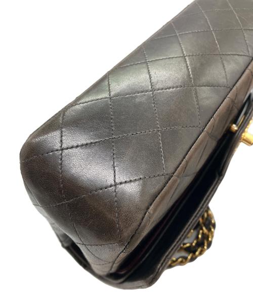 CHANEL（シャネル）CHANEL (シャネル) Wフラップ25 チェーンショルダーバッグ ブラックの古着・服飾アイテム