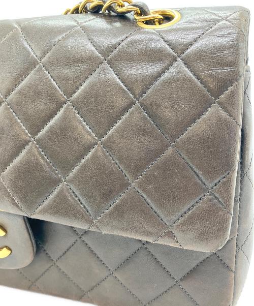 CHANEL（シャネル）CHANEL (シャネル) Wフラップ25 チェーンショルダーバッグ ブラックの古着・服飾アイテム