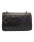 CHANEL (シャネル) Wフラップ25 チェーンショルダーバッグ ブラック：330000円