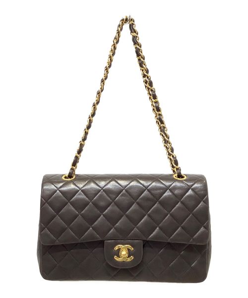 CHANEL（シャネル）CHANEL (シャネル) Wフラップ25 チェーンショルダーバッグ ブラックの古着・服飾アイテム