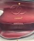 中古・古着 CHANEL (シャネル) Wフラップ25 チェーンショルダーバッグ ブラック：470000円