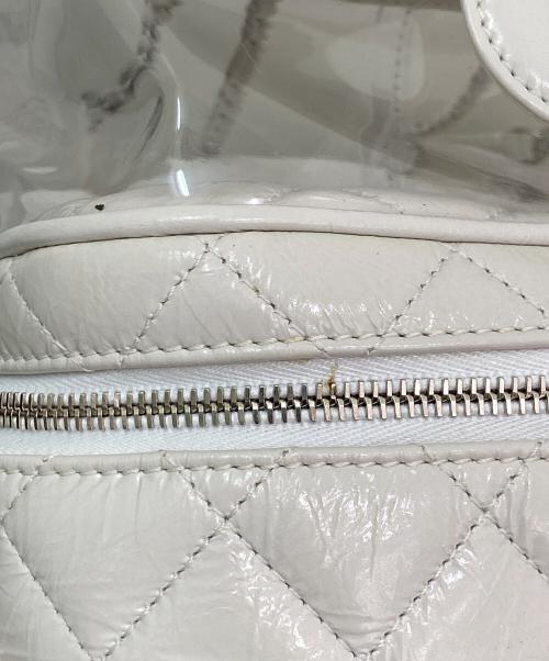 CHANEL（シャネル）CHANEL (シャネル) チェーンショルダーバニティバッグ ホワイト×クリア サイズ:-の古着・服飾アイテム