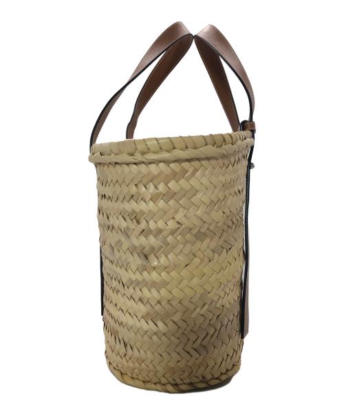 LOEWE（ロエベ）LOEWE (ロエベ) バスケットバッグ ベージュ×オレンジの古着・服飾アイテム