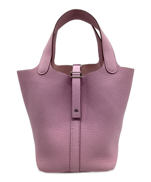 HERMES（エルメス）HERMES (エルメス) ピコタンロックPM/ハンドバッグ モーヴシルベストルの古着・服飾アイテム