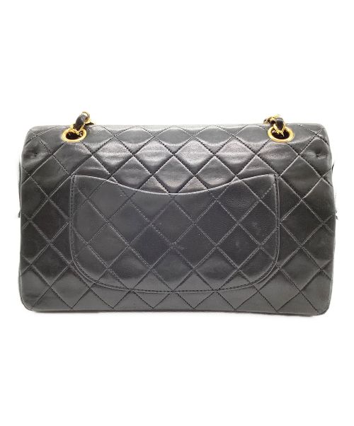 CHANEL（シャネル）CHANEL (シャネル) Wフラップチェーンショルダーバッグ ブラックの古着・服飾アイテム
