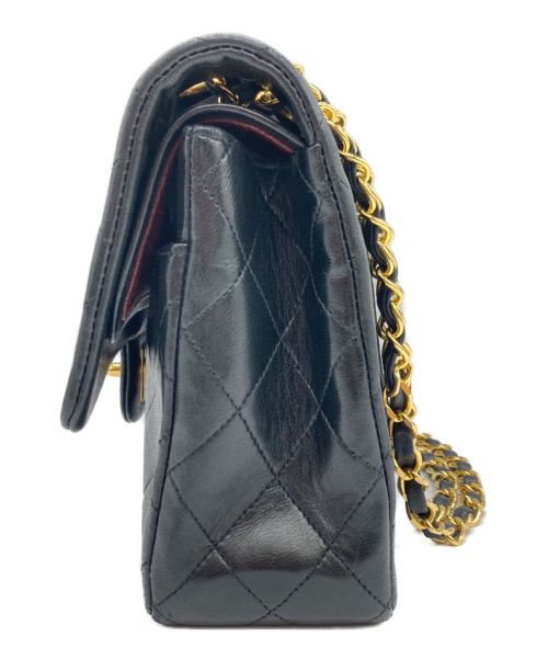 CHANEL（シャネル）CHANEL (シャネル) Wフラップチェーンショルダーバッグ ブラックの古着・服飾アイテム
