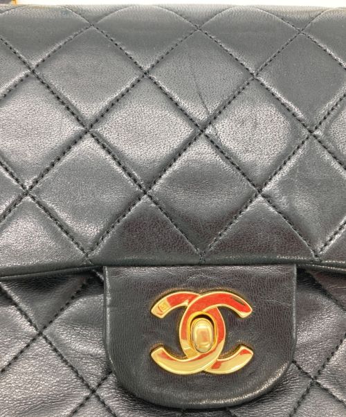 CHANEL（シャネル）CHANEL (シャネル) Wフラップチェーンショルダーバッグ ブラックの古着・服飾アイテム
