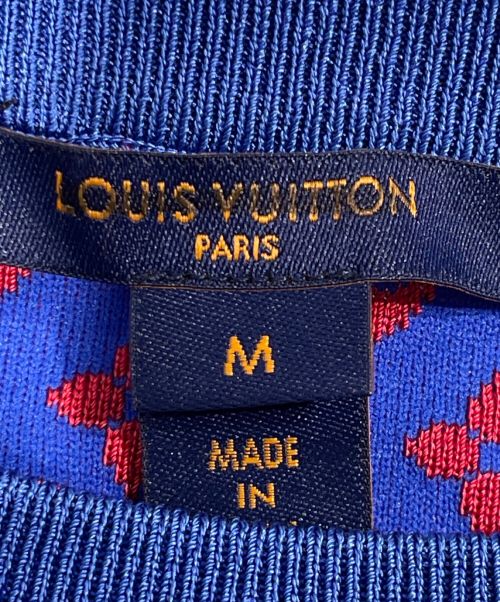 LOUIS VUITTON（ルイ ヴィトン）LOUIS VUITTON (ルイ ヴィトン) モノグラムジャカードニット レッド サイズ:38の古着・服飾アイテム