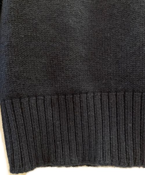 CHANEL（シャネル）CHANEL (シャネル) カシミヤフロントロゴニット ネイビー サイズ:34の古着・服飾アイテム