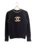CHANEL（シャネル）の古着「カシミヤフロントロゴニット」｜ネイビー