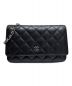 CHANEL（シャネル）の古着「マトラッセチェーンウォレット」｜ブラック