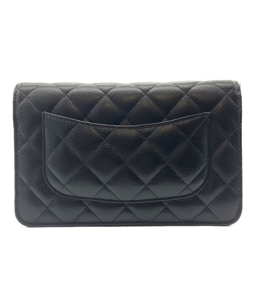 CHANEL（シャネル）CHANEL (シャネル) マトラッセチェーンウォレット ブラックの古着・服飾アイテム